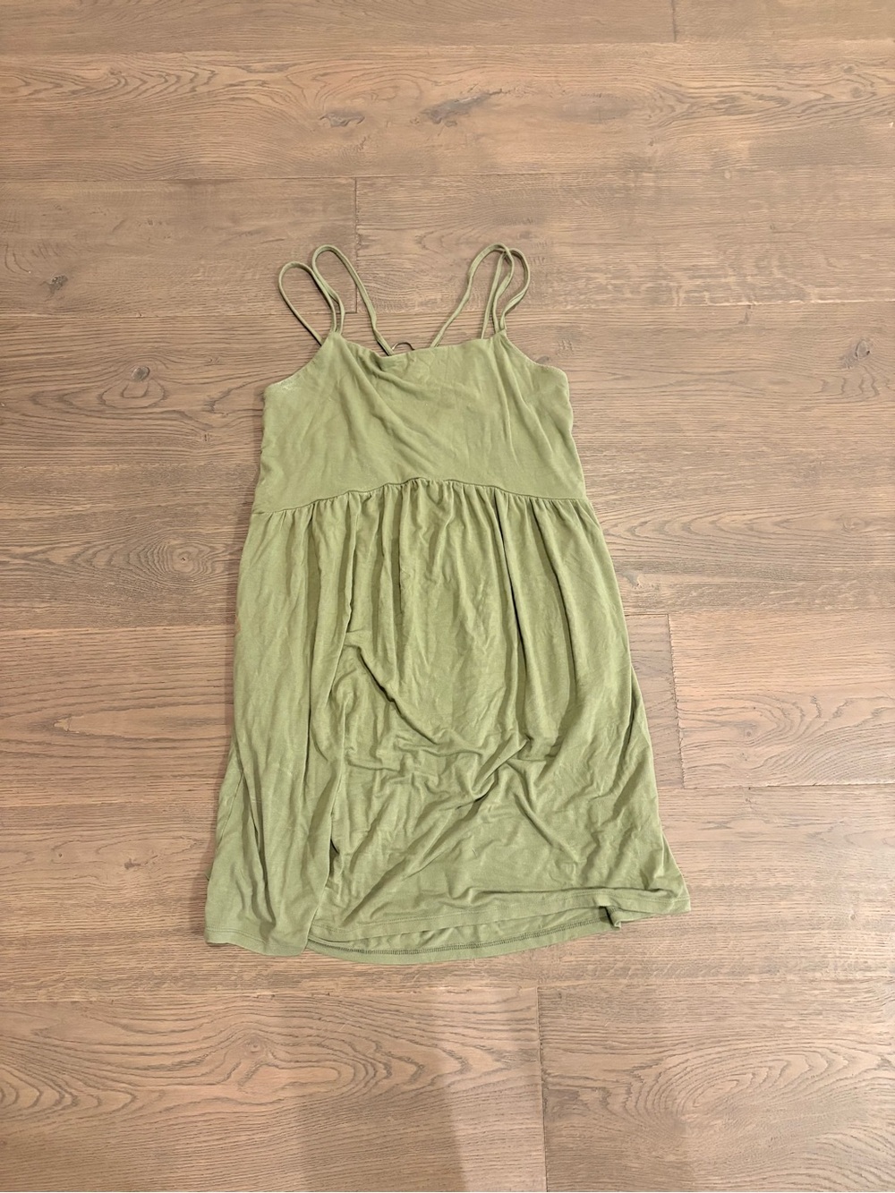 Old Navy Olive Green Drawstring Tank Dress